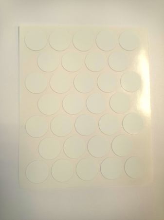Пластиковые заглушки самоклеящиеся 18мм для эксцентрика 145х110мм parlak beyaz белый глянец