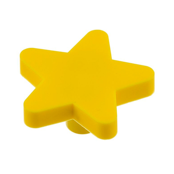 Ручка мебельная UM-STAR звезда, желтый UM-STAR-ZT