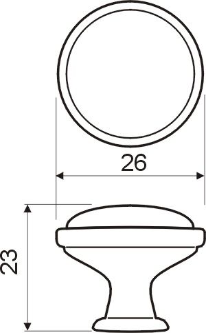 Ручка мебельная керамика кнопка GP-0728-J4-R (розовый)