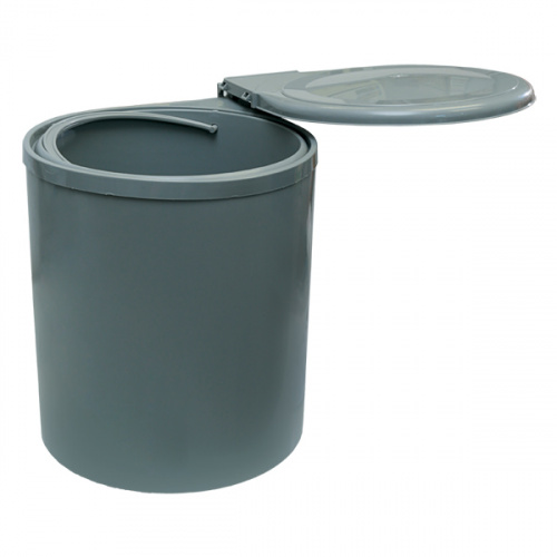 Ведро для мусора (11л) пластик орион серый