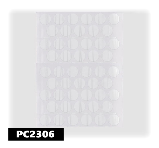 Пластиковая заглушка для мебели d=14мм 2306 белый дождь глянец
