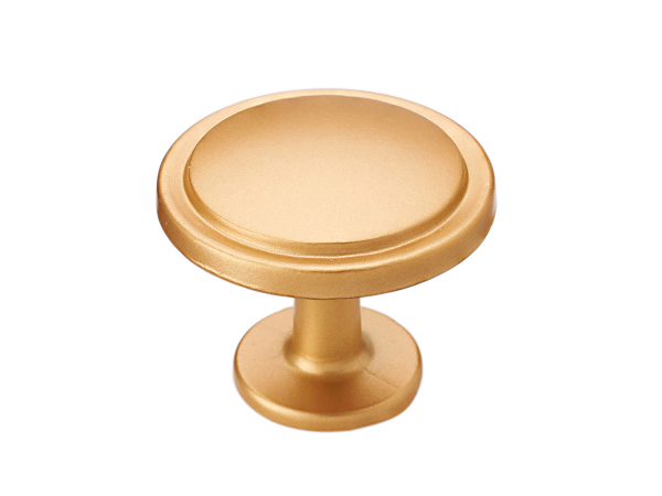 Ручка-кнопка FK1948 knob, матовое сатиновое золото
