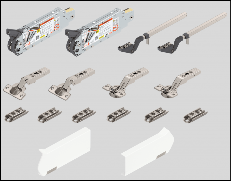 Подъемный механизм Blum HFTR2-2G, белый