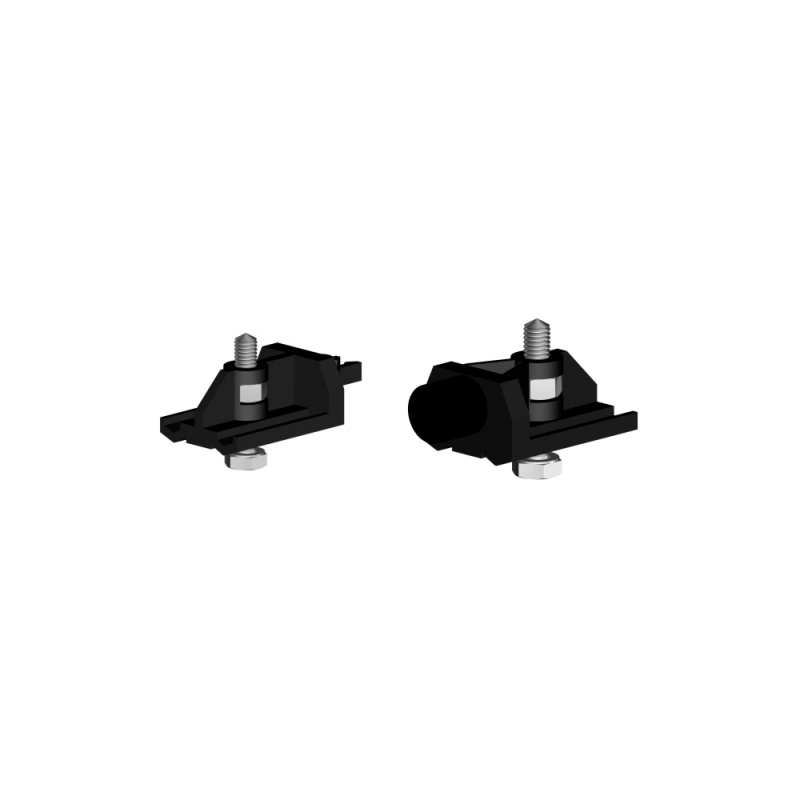 Комплект фурнитуры VALCOMP HERCULES GLASS 213-370 ,100 кг на 1 стеклянную дверь с направляющей 2000 мм