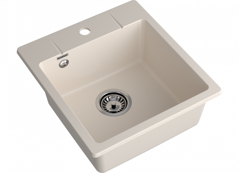 Мойка GranFest URBAN  GF-UR-245 1-чаша 450*490 мм, белый