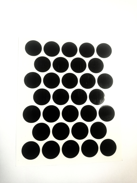 Пластсковые заглушки самоклеящиеся 18мм для эксцентрика145х110мм parlak siyah черный глянец