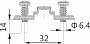 Подкладка п/петлю Н-2 DTC Click-On PIVOT PRO с евровинтом (89Н22АQ)