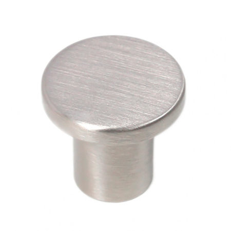 Ручка-кнопка D24 мм, атласный сатиновый никель