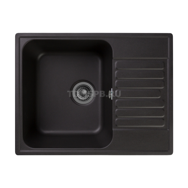 Кухонная мойка врезная GF-Z13 620x480 мм в шкаф 500 мм, чёрный
