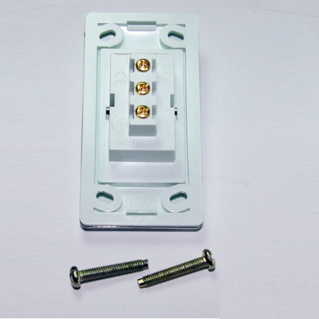 Выключатель врезной, мебельный (250V 10A IP20), белый, пластик, арт 09.106.04.111 (SC-002)