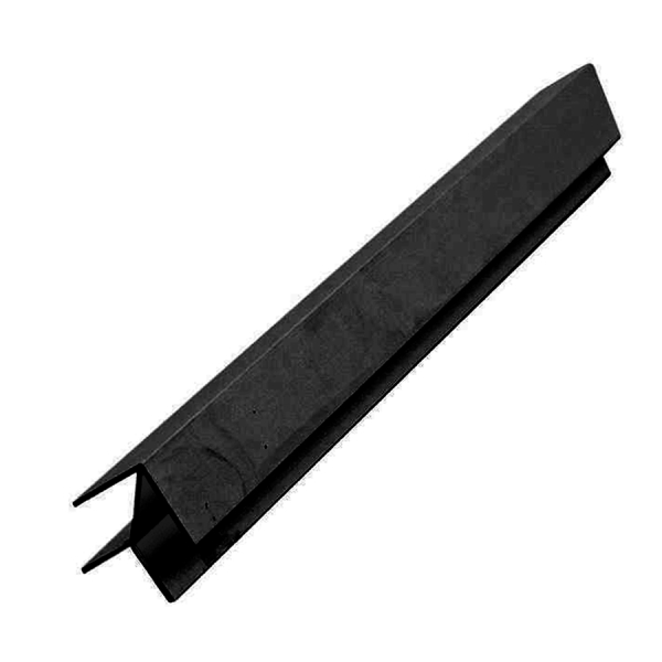 Планка для мебельных щитов угловая 6 мм, елочка, чёрный