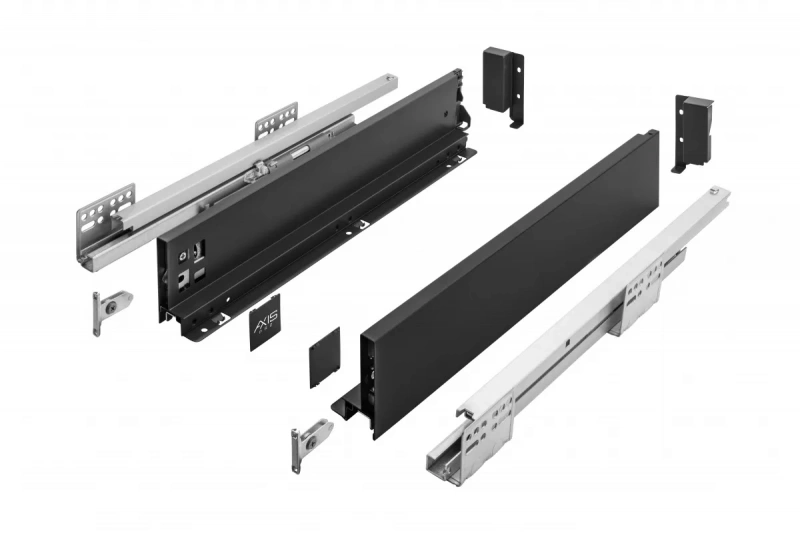 Система выдвижения AXIS PRO L-500 мм, низкий H-86 мм, черный