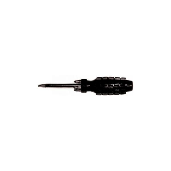 Отвертка 5 CrV бит,черная усиленная ручка с антискользящей накладкой