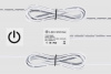Выключатель LS08-WTD с диммером для дерева/стекла 12V/60W, 24V/96W, 5А, IP20, белый