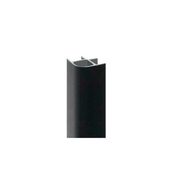 Угол универсальный H120 мм, чёрный глянец
