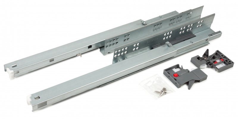 Направляющие шариковые, скрытого монтажа B-slide PUSH Boyard DB8885Zn/400, цинк