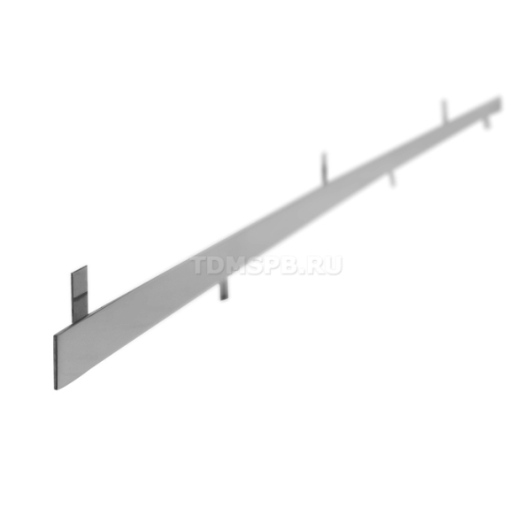 Планка для мебельных щитов соединительная 5 мм, прямой стык, хром