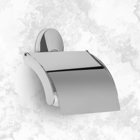 LT18107 Держатель туалетной бумаги с крышкой SANREMO, хром/матовый хром