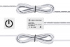 Выключатель LS08-WTD с диммером для дерева/стекла 12V/60W, 24V/96W, 5А, IP20, белый