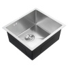 Мойка подстольного монтажа AMALET Premium Stone, 49х44 Satin, нержавеющая сталь, сатин