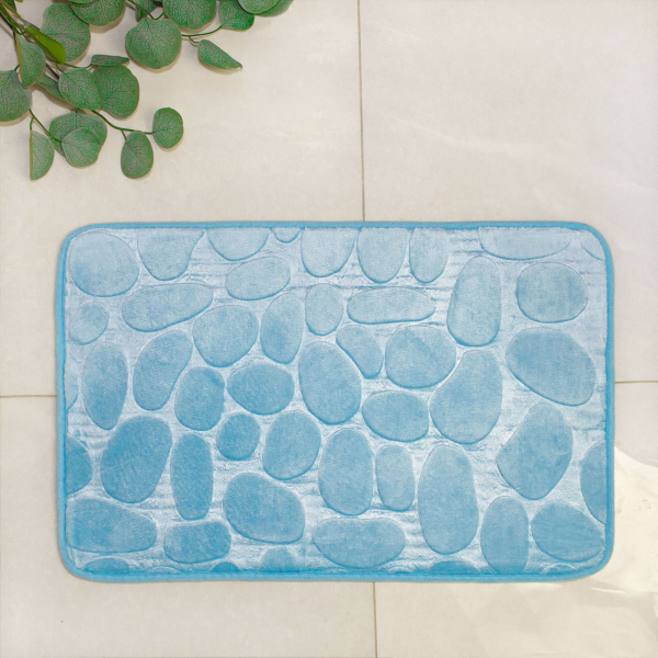 Коврик для ванной Natura 40x60 см, голубой
