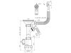 Сифон АНИ пласт А1042SPDIY д/кухни Ани Грот 3 1/2 40 с 2 переливами, с отв. д/стир. Машины, белый