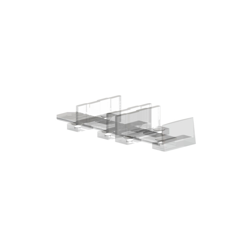 Комплект фурнитуры VALCOMP HERCULES GLASS 213-370 ,100 кг на 1 стеклянную дверь с направляющей 2000 мм