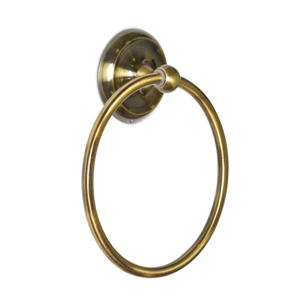 LT25612 Держатель полотенец кольцо PORTOFINO, античная латунь