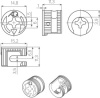 Эксцентрик стальной H=11,3 мм для ДСП 16 мм