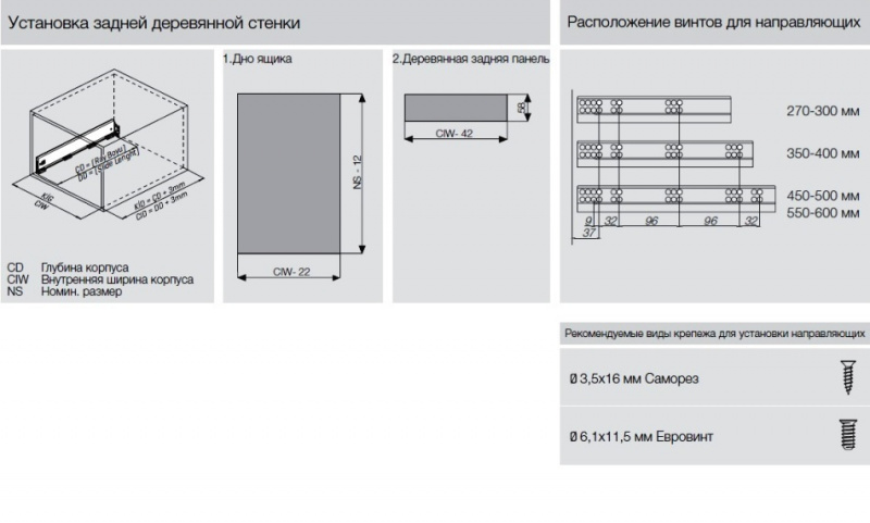 Ящик FLOWBOX с доводчиком H106 400 Белый