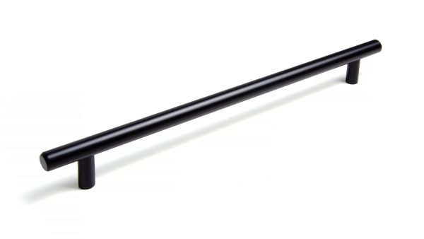 Ручка рейлинговая D12мм L530T12 704/800 мм, матовый черный