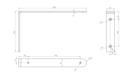 P301BL.4 (Полкодержатель для ЛДСП без фиксации нерегулируемый BASE)