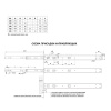 Направляющие шариковые с "push-to-open" Boyard DB4515Zn/500, цинк