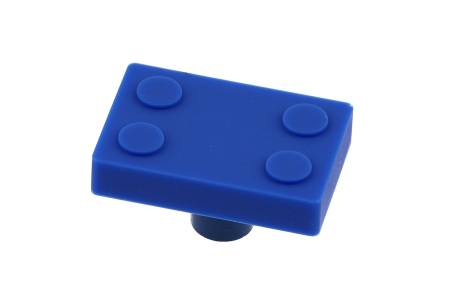 Ручка-кнопка 45/30 мм, конструктор синий