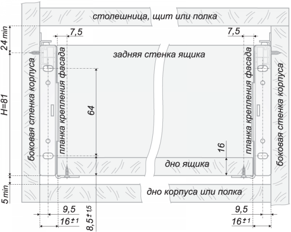 МВ08601GR/500 (Направляющие МВ)