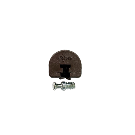Rafix полкодержатель пластиковый в комплекте с винтом, коричневый