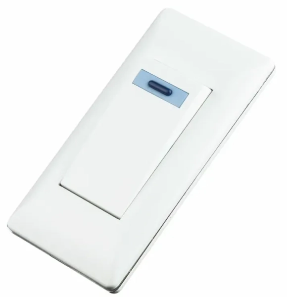Выключатель врезной, мебельный (250V 10A IP20), белый, пластик, арт 09.110.05.111 (CS-002)