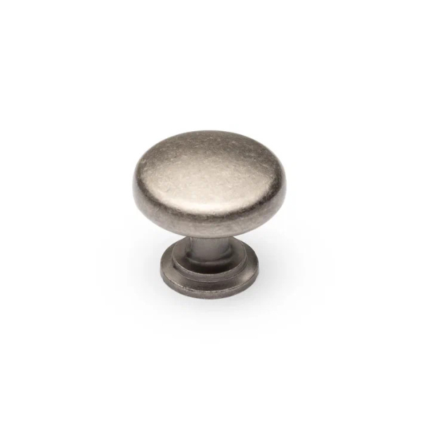 Ручка-кнопка FK461 knob, античный никель матовый