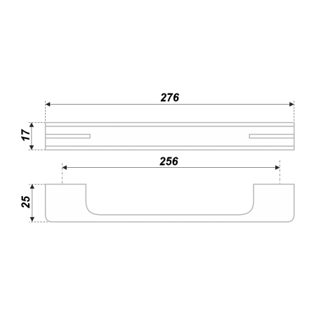 RS267CР/BL.4/256 (Ручка мебельная )