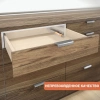 Направляющие скрытого монтажа Blum 560Н5500В Tandem полного выдвижения + BL 550 с замками, цинк