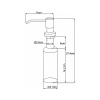 Дозатор OL-401D, хром