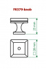 Ручка-кнопка FK579-knob BM, черный матовый