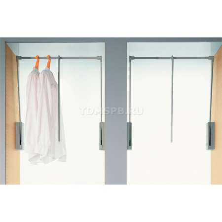 Лифт для одежды, отделка серая 600-1000