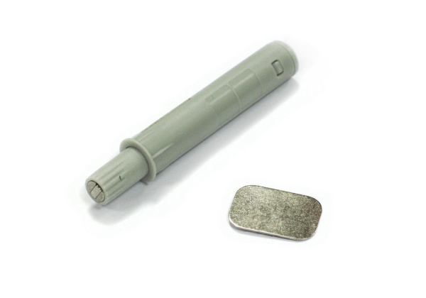 Комплект One Touch с магнитом+ планка с клеем короткий, серый