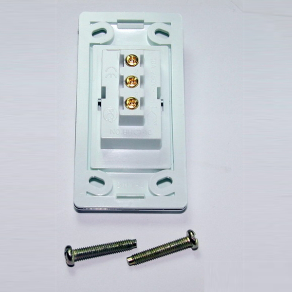 Выключатель врезной, мебельный (250V 10A IP20), белый, пластик, арт 09.106.04.111 (SC-002)